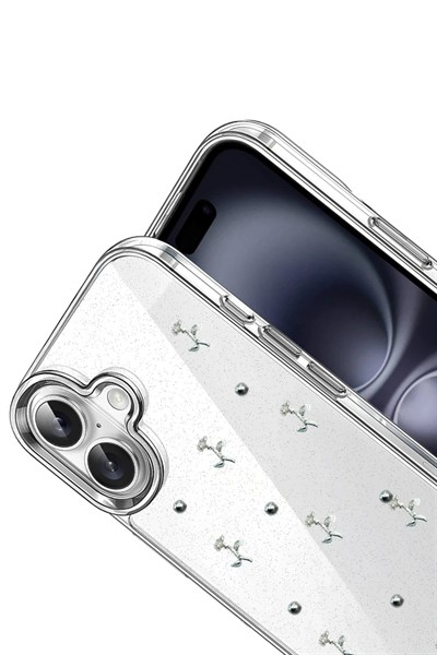 Mey İthalat®   iPhone 16 Plus Fiyonk Desenli Kapak - Desen 4