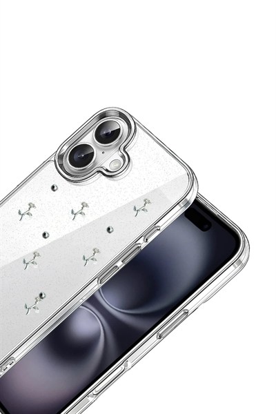 Mey İthalat®   iPhone 16 Plus Fiyonk Desenli Kapak - Desen 4