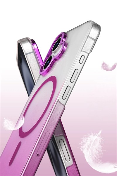 Mey İthalat®   iPhone 16 Plus Glossy Magsafe Kapak - Mor