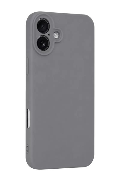 Mey İthalat®   iPhone 16 Plus Kılıf First Silikon - Gri