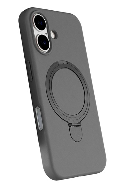 Mey İthalat®   iPhone 16 Plus Regal Magsafe Standlı Kapak - Titan Gri