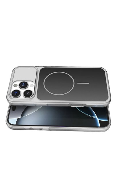 Mey İthalat®   iPhone 16 Pro Max Bruma Magsafe Kapak - Siyah