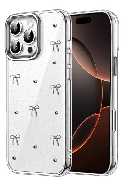 Mey İthalat®   iPhone 16 Pro Max Fiyonk Desenli Kapak - Desen 5