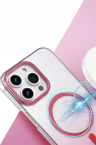 Mey İthalat®   iPhone 16 Pro Max Glossy Magsafe Kapak - Siyah