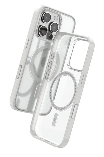 Mey İthalat®   iPhone 16 Pro Max Joly Magsafe Kapak - Beyaz