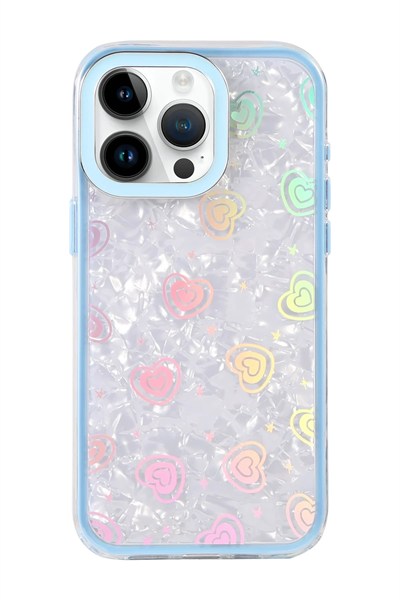 Mey İthalat®   iPhone 16 Pro Max Lumi Desenli Kapak - Mavi
