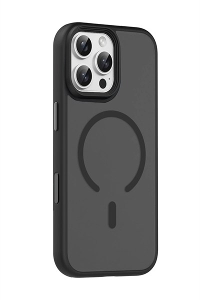 Mey İthalat®   iPhone 16 Pro Max Megane Magsafe Kapak - Siyah