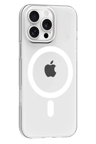 Mey İthalat®   iPhone 16 Pro Max PC Blank Magsafe Kapak - Şeffaf