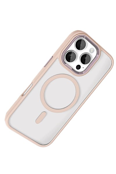 Mey İthalat®   iPhone 16 Pro Max Terea Magsafe Kapak - Pembe
