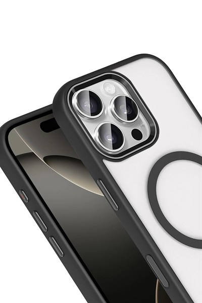 Mey İthalat®   iPhone 16 Pro Max Terea Magsafe Kapak - Siyah