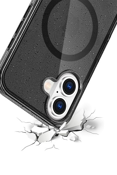 Mey İthalat®   iPhone 16 Star Magsafe Kapak - Siyah