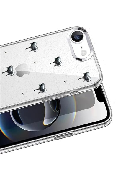 Mey İthalat®   iPhone 16E Fiyonk Desenli Kapak - Desen 1