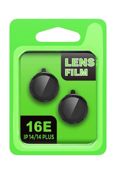 Mey İthalat®   iPhone 16E Raze Metal Kamera Lens - Siyah