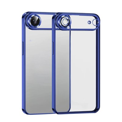 Mey İthalat®   iPhone 17 Air  Lensli Silikon - Lacivert