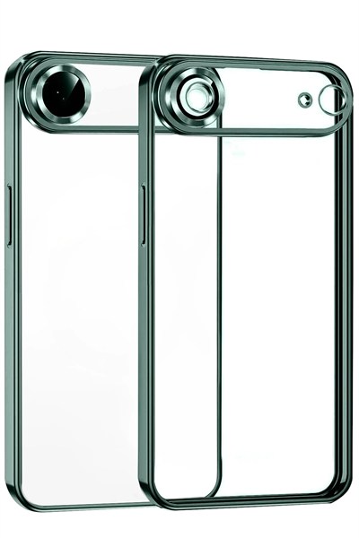 Mey İthalat®   iPhone 17 Air  Lensli Silikon - Yeşil