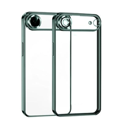 Mey İthalat®   iPhone 17 Air  Lensli Silikon - Yeşil