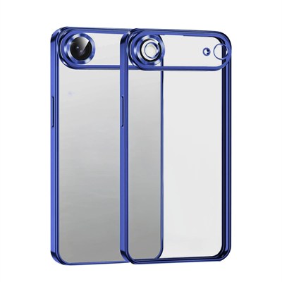 Mey İthalat®   iPhone 17 Air  Lensli Silikon - Lacivert