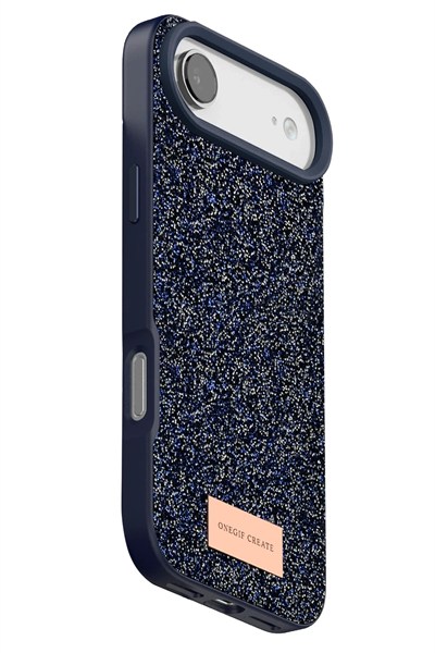 Mey İthalat®   iPhone 17 Air Bright Simli Kapak - Mavi