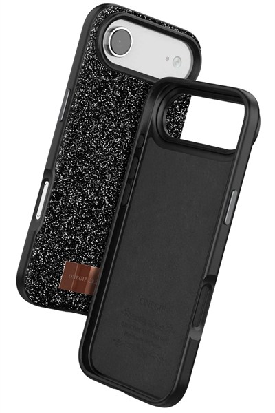 Mey İthalat®   iPhone 17 Air Bright Simli Kapak - Siyah