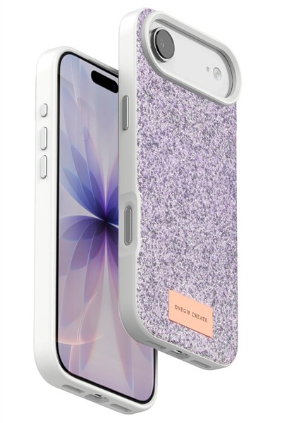 Mey İthalat®   iPhone 17 Air Bright Simli Kapak - Lila