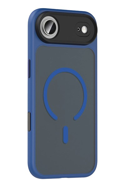 Mey İthalat®   iPhone 17 Air Megane Magsafe Kapak - Lacivert