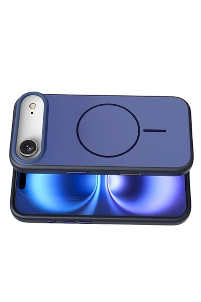 Mey İthalat®   iPhone 17 Air Neva Magsafe Kapak - Lacivert