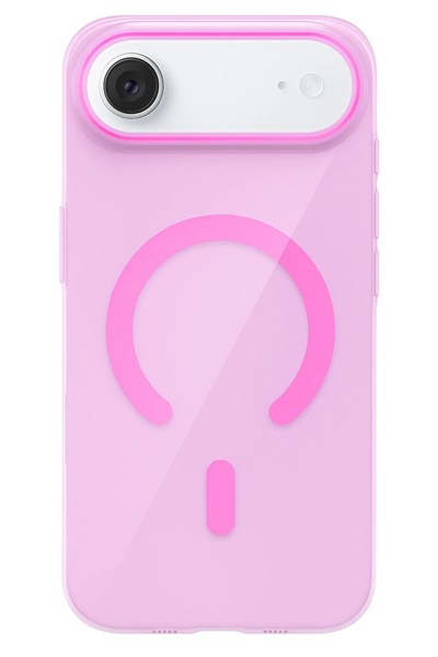 Mey İthalat®   iPhone 17 Air PC Blank Magsafe Kapak - Pembe