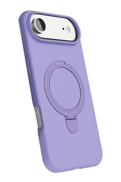 Mey İthalat®   iPhone 17 Air Regal Magsafe Standlı Kapak - Lila