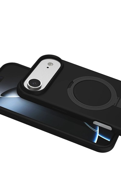 Mey İthalat®   iPhone 17 Air Regal Magsafe Standlı Kapak - Siyah