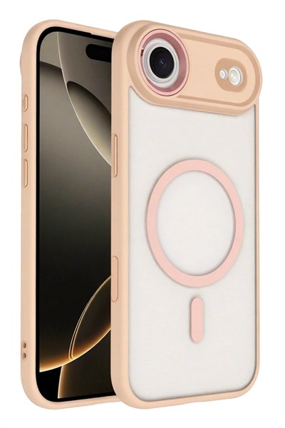 Mey İthalat®   iPhone 17 Air Terea Magsafe Kapak - Pembe