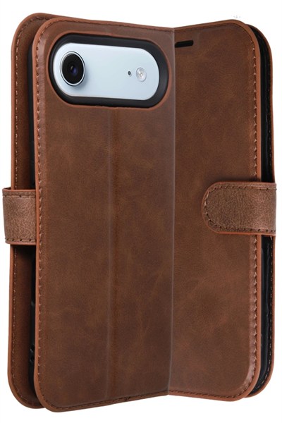 Mey İthalat®   iPhone 17 Air Trend S Plus Kapaklı Kılıf - Taba