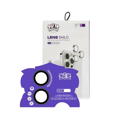 Mey İthalat®   iPhone 17 Bilvis Titan Kamera Lens - Siyah