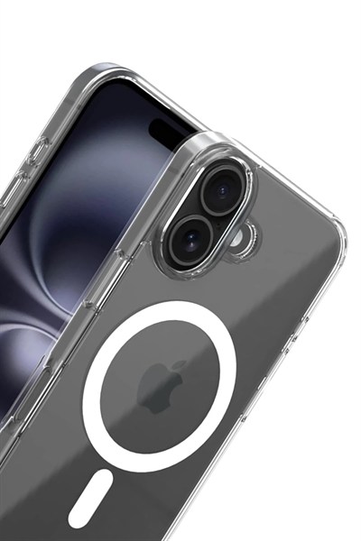 Mey İthalat®   iPhone 17 Combo Sert Şeffaf Magsafe Kapak - Şeffaf
