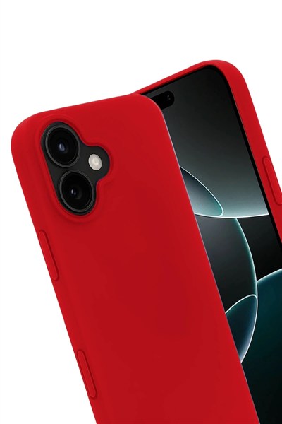 Mey İthalat®   iPhone 17 First Silikon - Kırmızı
