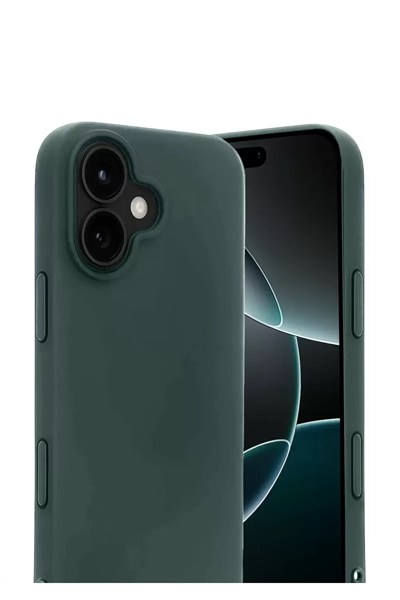 Mey İthalat®   iPhone 17 First Silikon - Koyu Yeşil