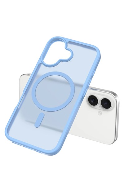 Mey İthalat®   iPhone 17 Jota Magsafe Kapak - Açık Mavi