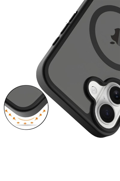 Mey İthalat®   iPhone 17 Jota Magsafe Kapak - Siyah