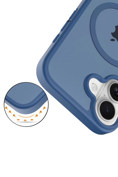 Mey İthalat®   iPhone 17 Jota Magsafe Kapak - Lacivert