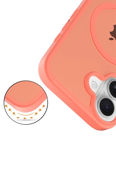 Mey İthalat®   iPhone 17 Jota Magsafe Kapak - Turuncu