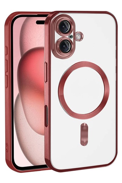 Mey İthalat®   iPhone 17 Kross Magneticsafe Kapak - Kırmızı