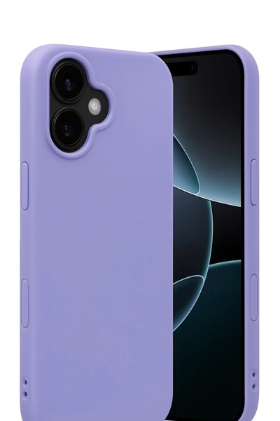 Mey İthalat®   iPhone 17 Nano içi Kadife Silikon - Lila