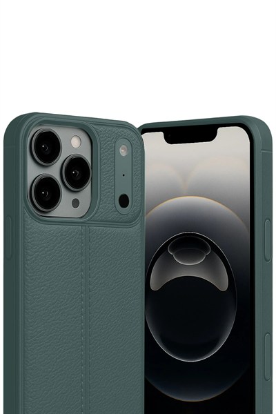 Mey İthalat®   iPhone 17 Pro Auto Focus Kapak - Koyu Yeşil