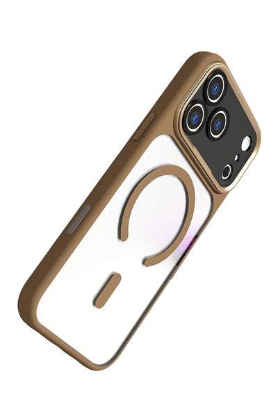 Mey İthalat®   iPhone 17 Pro Hazar Magsafe Kapak - Gold