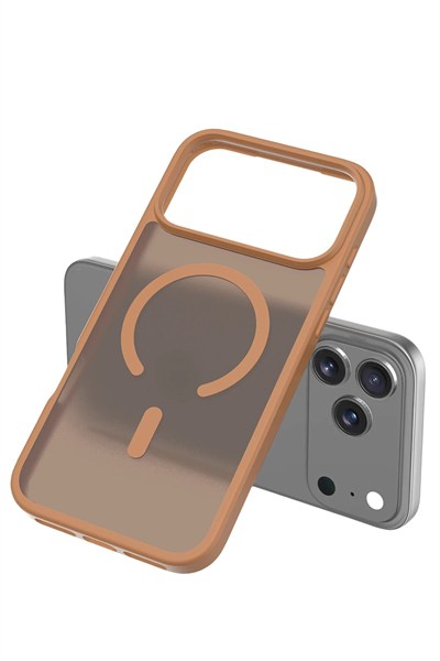 Mey İthalat®   iPhone 17 Pro Jota Magsafe Kapak - Çöl Titanyum