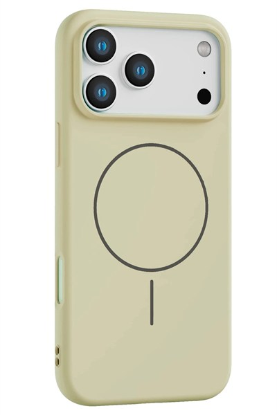 Mey İthalat®   iPhone 17 Pro Jully Magsafe Kapak - Bej