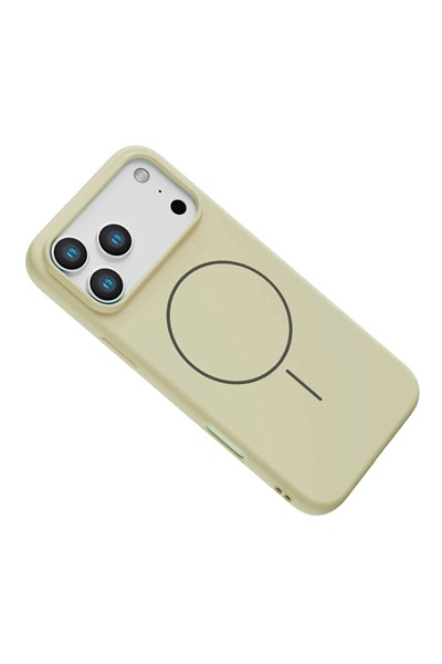 Mey İthalat®   iPhone 17 Pro Jully Magsafe Kapak - Bej