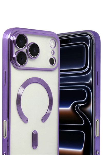 Mey İthalat®   iPhone 17 Pro Kross Magneticsafe Kapak - Mor