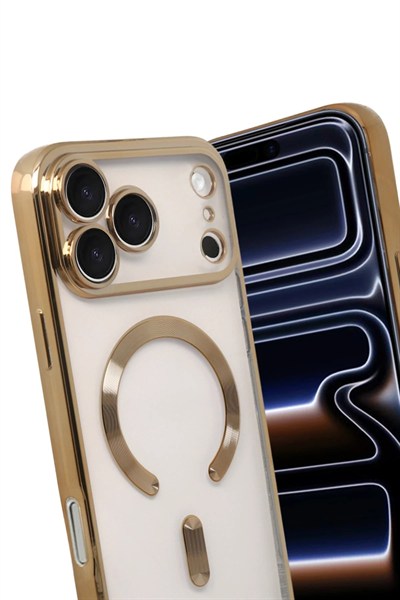 Mey İthalat®   iPhone 17 Pro Kross Magneticsafe Kapak - Gold