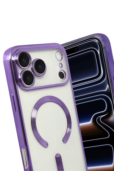 Mey İthalat®   iPhone 17 Pro Kross Magneticsafe Kapak - Mor