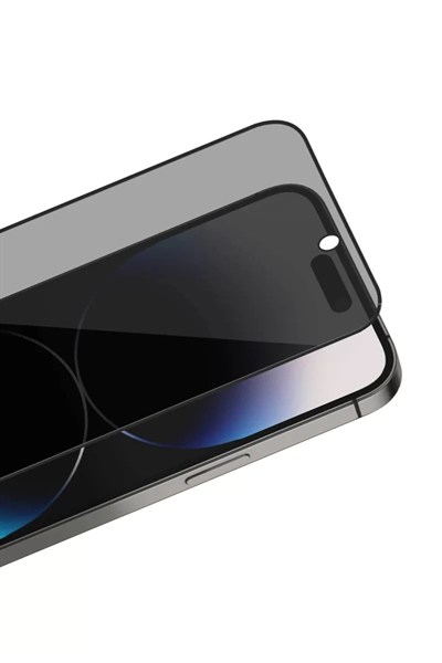 Mey İthalat®   iPhone 17 Pro Max Bilvis 3X AR Hayalet Cam Ekran Koruyucu - Siyah